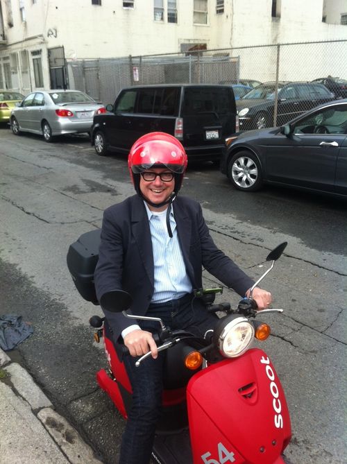 Fred on a scoot