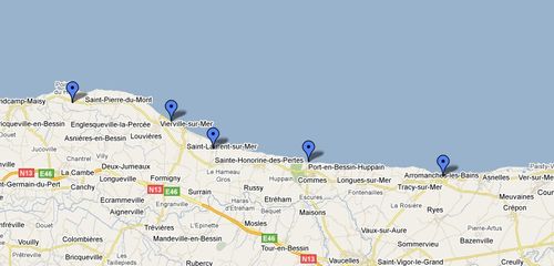 Normandy foursquare checkins